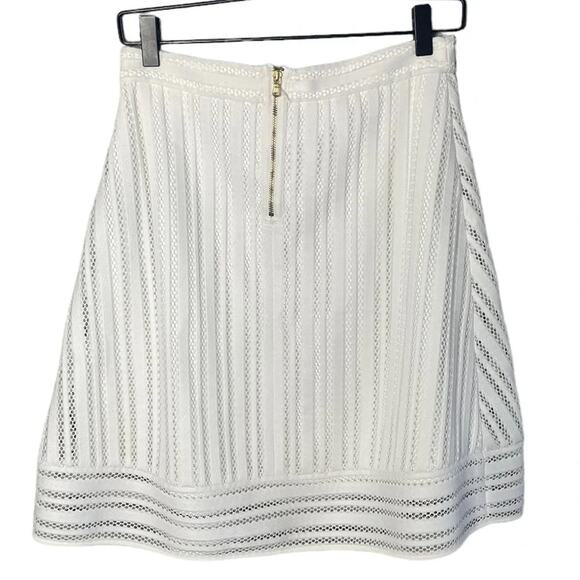 J. Crew Women’s Striped Eyelet Skirt Size 2 in White / Style C6005 - Picture 7 of 7